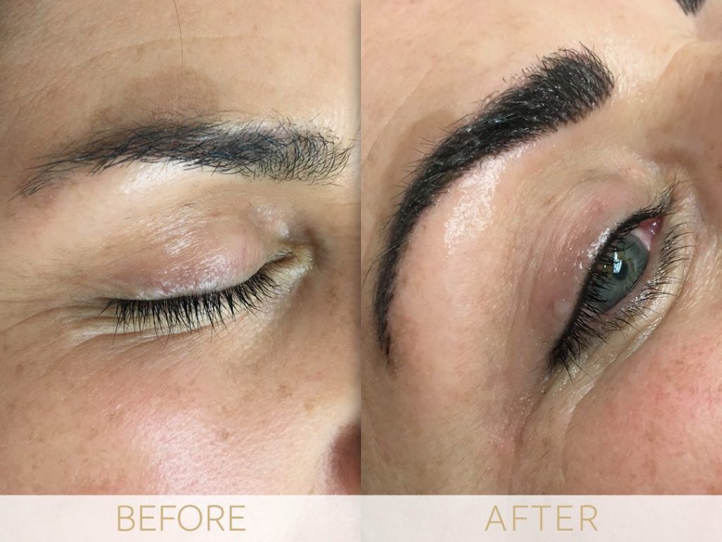 micropigmentation eye-ehancment, before & after