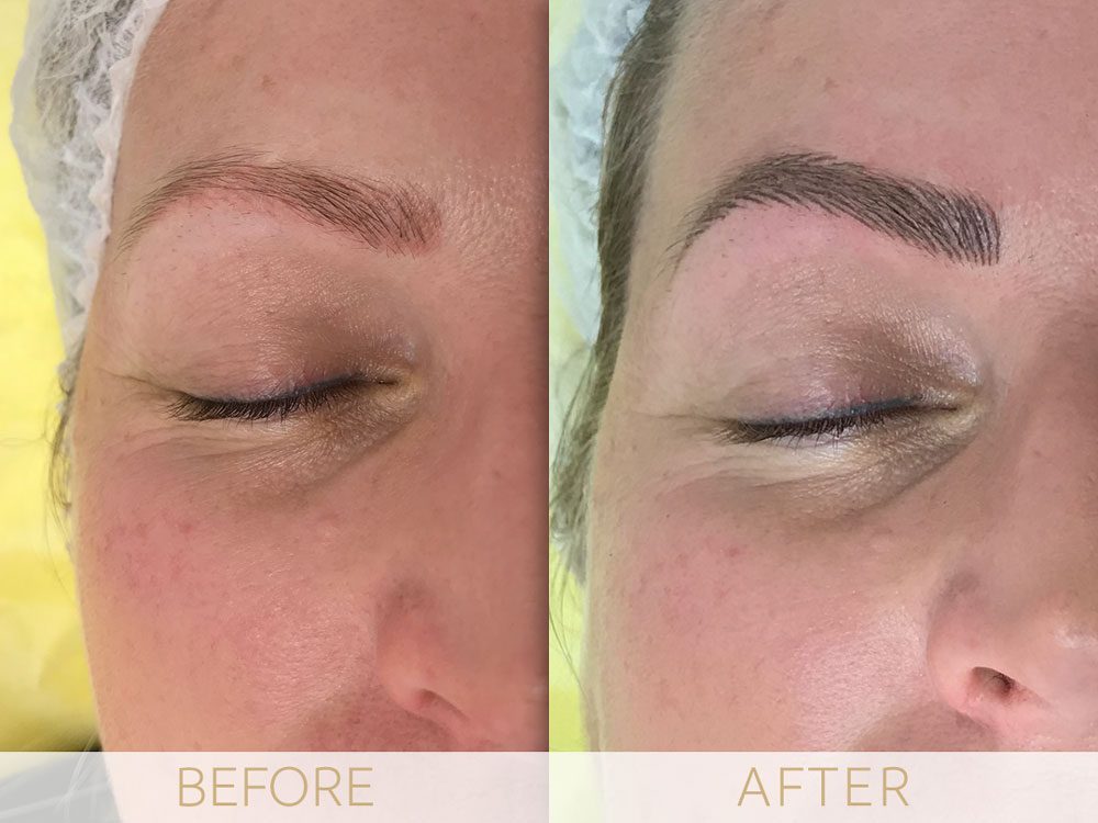 micropigmentation eyebrows before and after