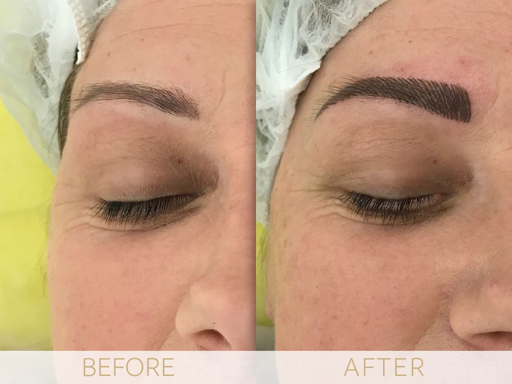 micropigmentation eyebrows before and after