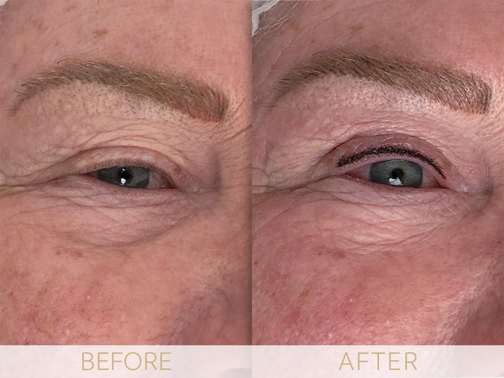 before and after micropigmentation eyes